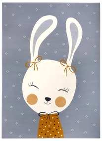 Covor gri pentru copii 170x120 cm Bunny Polly - Hanse Home
