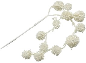 Ghirlanda curgatoare Craciun BELLE, Alb, 45cm