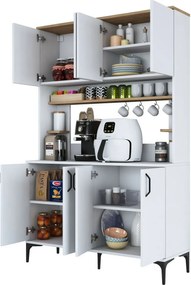 Dulap Jevy Walnut and White