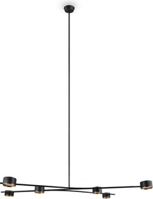 Lustră neagră din metal Coda – Trio Select