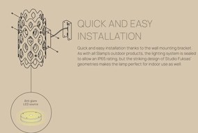 Aplica de perete LED exterior, IP65, CHARLOTTE Light Gray