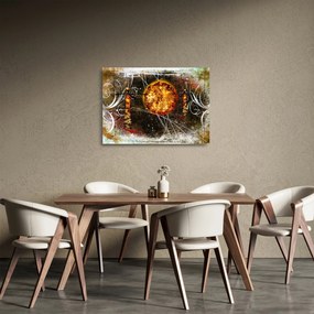 Tablou pe sticlă cu pictură epochală străveche (70x50 cm)