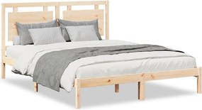 vidaXL Cadru pat foarte lung fără saltea, 160x220 cm, lemn masiv