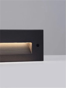 Spot LED incastrabil exterior, ambiental, IP65, POLKA negru