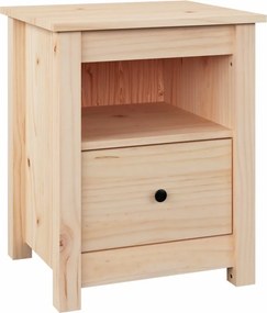 vidaXL Noptieră, 40x35x49 cm, lemn masiv de pin