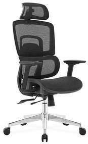Ergodynamic Gary H - Scaun de birou - Full mesh - black, translatie sezut, brate 3D