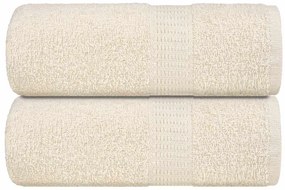 vidaXL Prosoape pentru oaspeți 2 buc crem 30x50cm 360 g/m² 100% bumbac