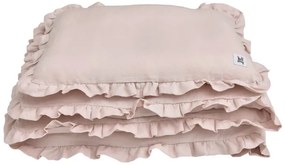 Lenjerie de pat din in pentru patut DUSTY PINK, mar. M