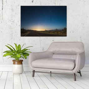 Tablou - Cer de noapte deasupra drumului (90x60 cm)