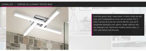 Plafoniera LED moderna pentru baie IP44 Antonia 5896 RX