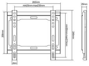Suport Universal LED TV 13-42 inch, Rebel