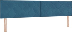 vidaXL Tăblie LED Albastru închis 200 cm Catifea