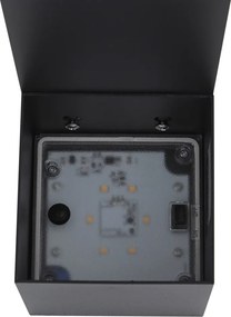 Lampă de exterior neagră 65cm incl. LED IP64 cu lumină slabă și solară - Charlene