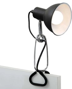 Briloner 2790-015 - Lampă cu clemă FIX 1xE14/8W/230V negru/crom lucios