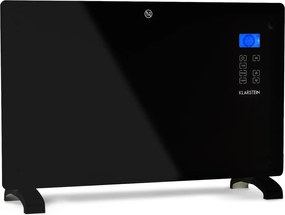 Klarstein Norderney, încălzitor convențional, termostat, temporizator, 2000 W, 30 m², negru