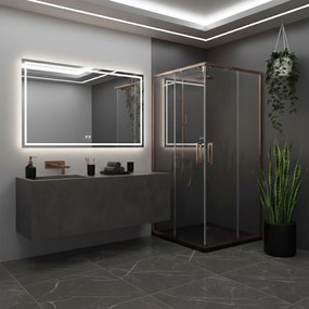 Cabina de dus Rea City 80x80 cm Copper Brush