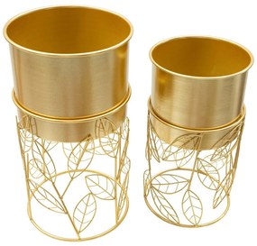 Ghivece decorative 2 buc. din metal ø 23 cm Livi – Mauro Ferretti