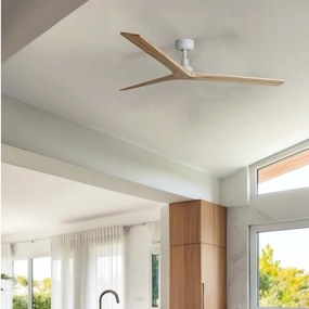 Ventilator smart sistem TUYA si telecomanda KLIM L 150cm, alb/ pin