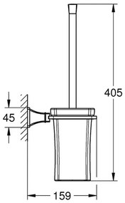 Perie WC Grohe Grandera finisaj crom - auriu