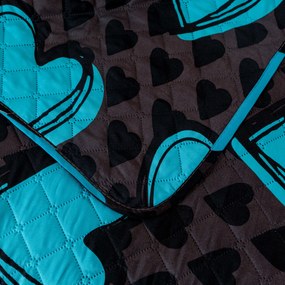 Cuvertura de pat KASUGA, turcoaz Dimensiune: 170 x 210 cm