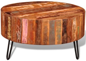 vidaXL Măsuță de cafea rotundă, lemn masiv de sheesham