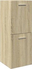 vidaXL Dulap de baie, stejar Sonoma, 30x30x80 cm, PAL