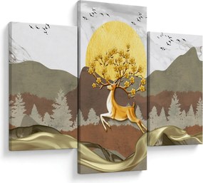 Tablou cu cerb (90x60 cm)