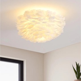 Brilagi - Lampă de tavan FEATHER 3xE27/40W/230V Ø 50 cm albă