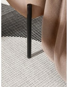 Covor pentru exterior și interior alb-negru rotund ø 160 cm Duet Bowen – NORTHRUGS