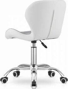 OFERTA Scaun de birou alb-gri AVOLA VELVET calitatea II.