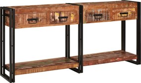 vidaXL Mese consolă cu sertar 2 pcs Multicolour 161 x 33 x 75 cm