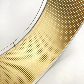 Plafonier SIRJA PLISADO 3xE27/15W/230V Ø 35 cm alb/auriu