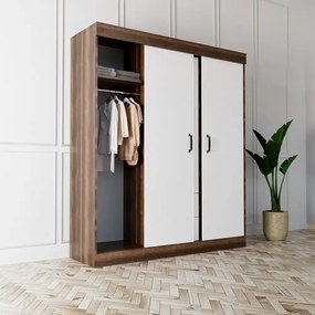 Dulap Homs 4 usi, 2 sertare alb, SD084-017749