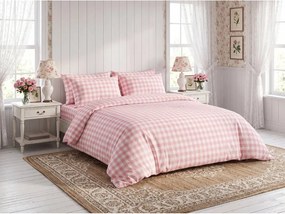 Lenjerie de pat creponata PINK CUBIS roz Dimensiune lenjerie de pat: 70 x 80 cm | 140 x 200 cm