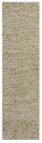 Covor tip traversă kaki țesut manual din amestesc de lână 60x230 cm Minerals – Flair Rugs