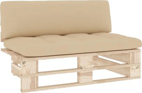 vidaXL Canapea de mijloc de grădină din paleți, lemn de pin tratat