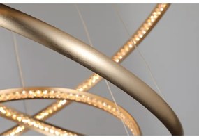 Lustră LED pe cablu BRIGHTON LED/55W/230V aurie Azzardo AZ4429