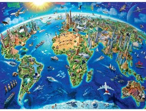PUZZLE HARTA LUMII 300 PIESE - RAVENSBURGER (RVSPC13227)