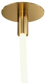 Lustra LED incastrabila tavan fals design modern Tau auriu