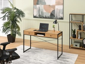 Masă PC Nills (stejar + negru). Promo -6%. 1109798