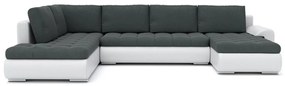 Supermobel Canapea extensibilă în formă de TALHA II, 300x75x200, jasmine 96/soft 17, dreapta