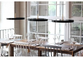 Lustră neagră LED cu abajur din metal ø 31 cm Asteria Mini – UMAGE