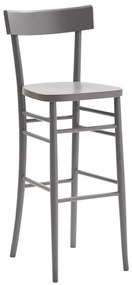 SCAUN BAR LEMN MASIV - ALB
