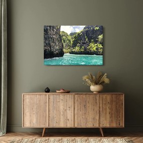 Tablou cu râu montan (90x60 cm)