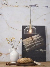 Lustra, Pendul elegant din sticla Brussels transparent/gold, round