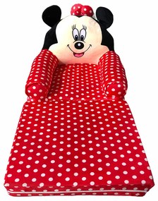 Fotoliu din plus extensibil - Minnie Mouse - Buline - Multicolor - FPE-04