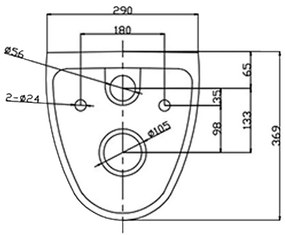 Toaletă Roya montată pe perete cu scaun