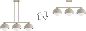 Brilagi - Lustru suspendat pe cablu COSMO 3xE27/60W/230V bej/auriu