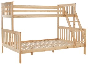 Patul supraetajat se poate descompune, pin natural, LUINI