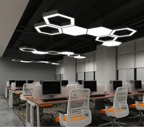 Lustră LED suspendată pe cablu, 20W/230V, neagră